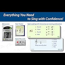 singer review cards, ear training, metronome, recorder