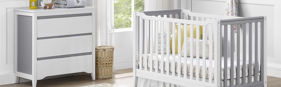 Gray Nursery Room Furniture
