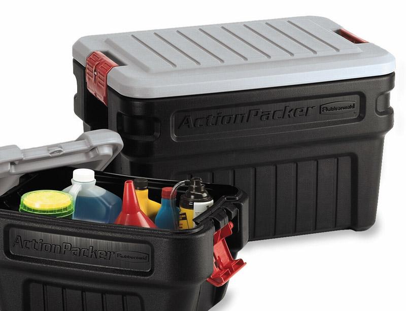 Rubbermaid 1172 ActionPacker Storage Box, 24 Gallon