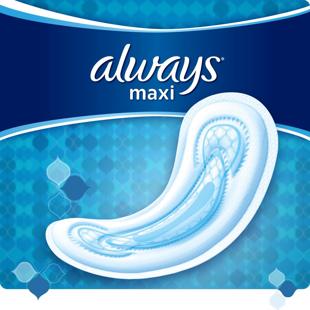 Always Maxi Unscented Pads without Wings, Regular, 48 Count Health & Personal Care