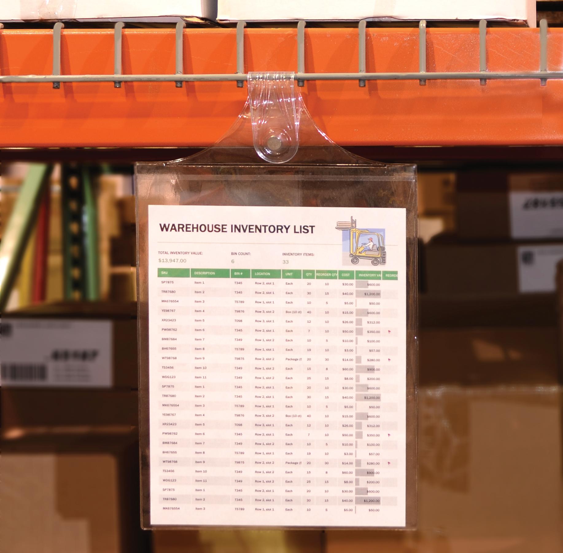 CLine Neon Stitched Shop Ticket Holders, Assorted Neon