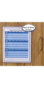 Self-Adhesive Shop Ticket Holder