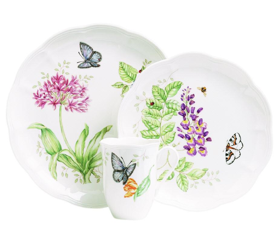 Lenox Butterfly Meadow 18Piece Dinnerware Set, Service for
