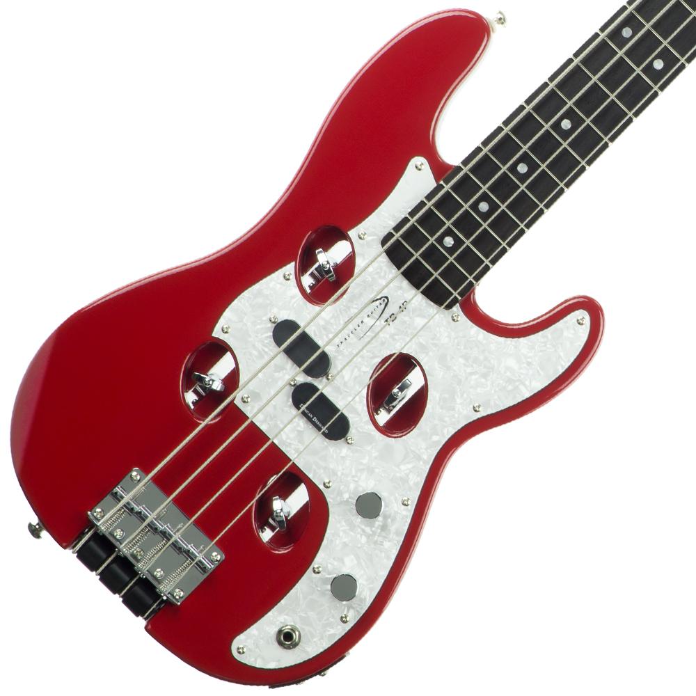 Traveler Guitar TB4P Travel Bass with Gig Bag (Red