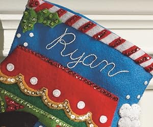 Alphabet included to help you personalize your stocking even further with names or holiday tidings