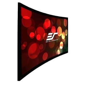 curved fixed frame projector screen; best curve projection; acoustically sound transparent; 4k uhd