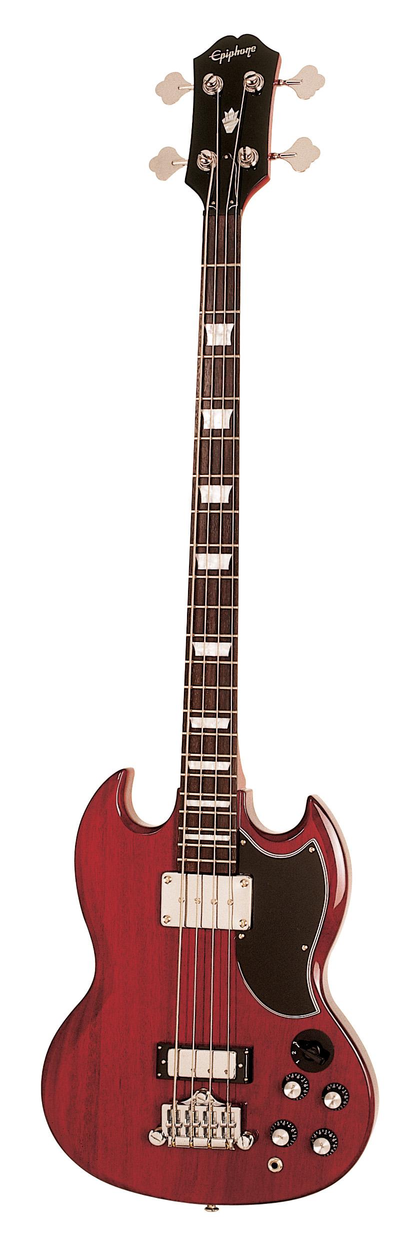 Amazon.com: Epiphone EB-3 Electric Bass Guitar, 2 Pickups, Cherry ...