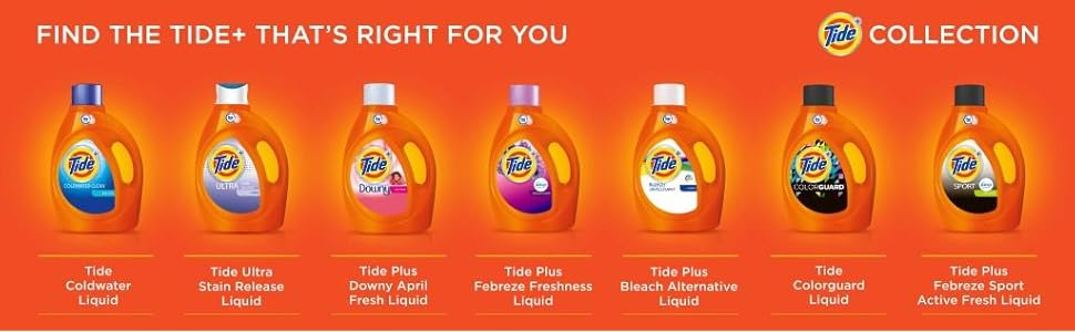 Tide Plus Bleach Alternative Original Scent HE Turbo Clean Liquid Laundry Detergent; plus collection