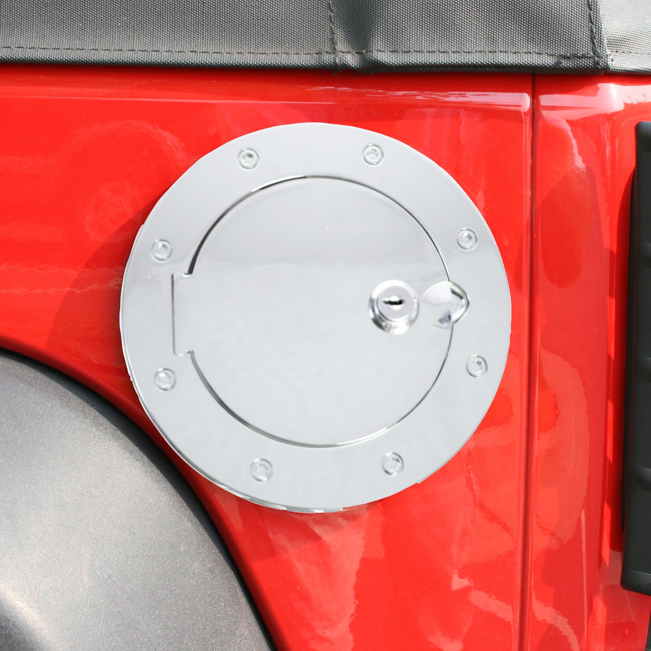 Rugged Ridge 11425.06 Black Aluminum Locking Fuel Door