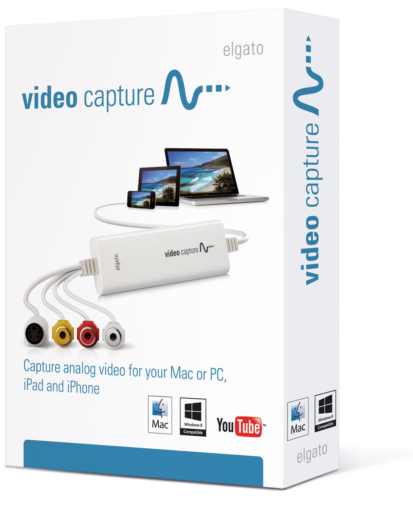 Elgato Video Capture, Capture analog video for your Mac or