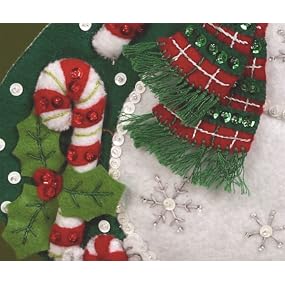 Craft your own personalized 18" felt Cristmas stockings