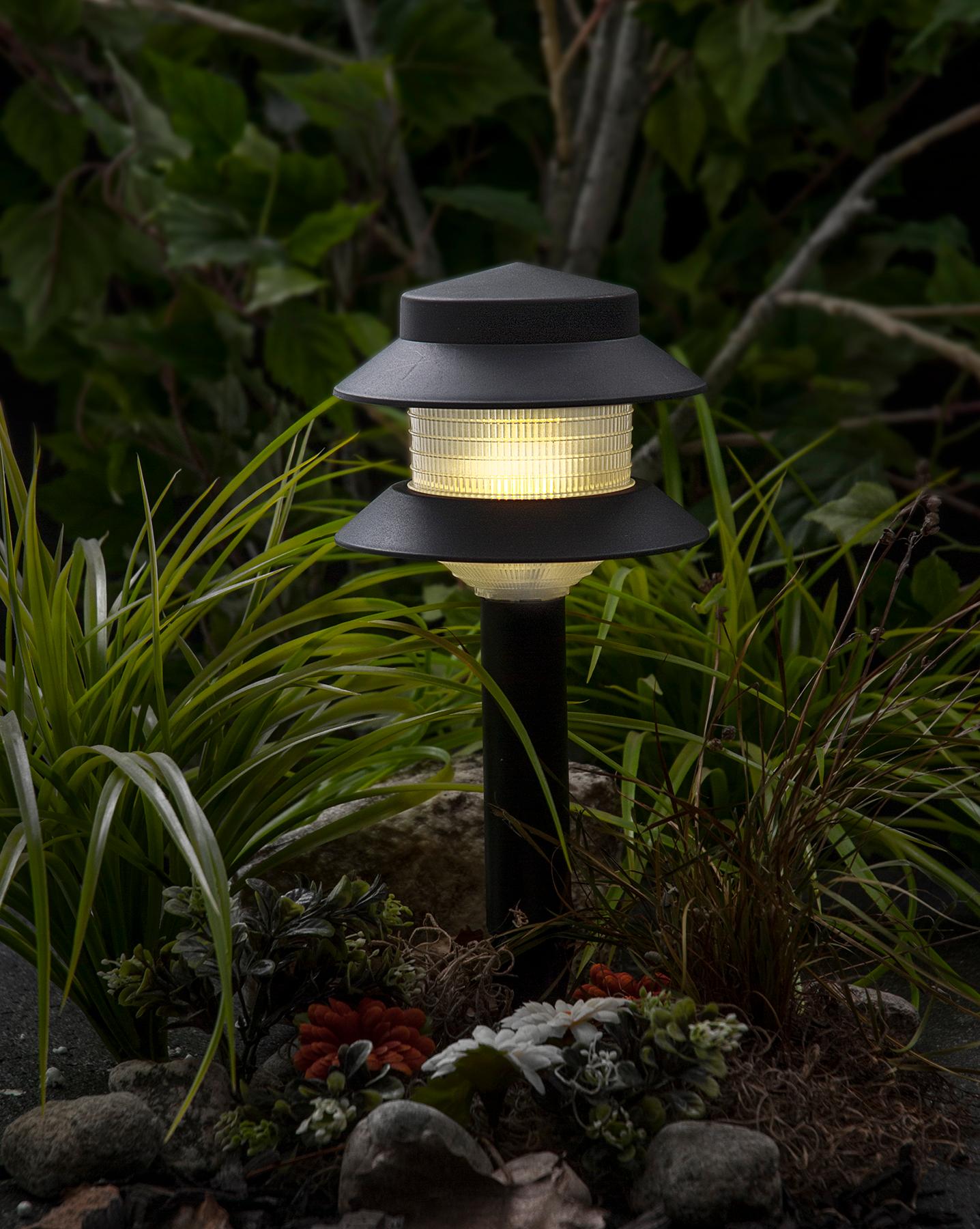 Paradise GL22627 Low Voltage Plastic 4W Path Light, Black (Quick Clip