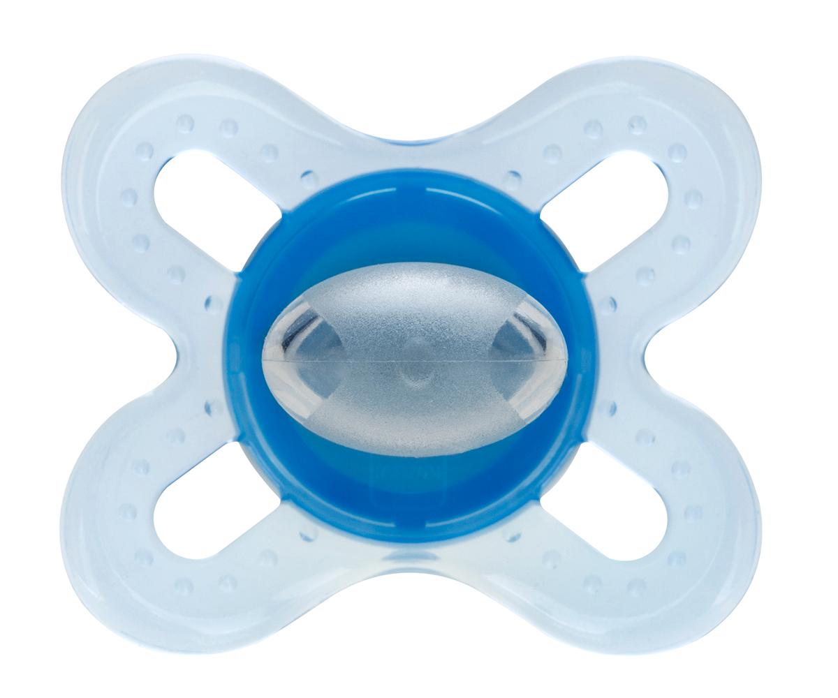 MAM Silicone Start Pacifier, Boy, 2Count Baby Pacifiers