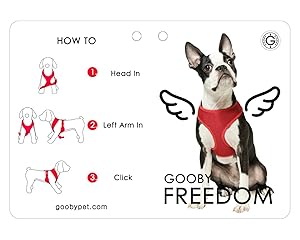 gooby freedom dog harness how to wear