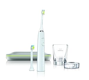 Philips Sonicare DiamondClean, electric toothbrush, rechargeable toothbrush, white toothbrush