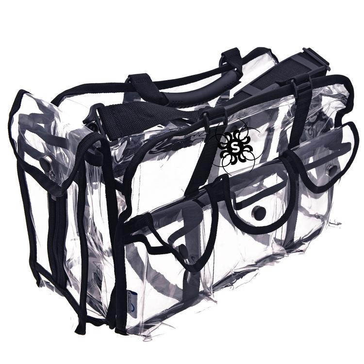 SHANY Cosmetics Clear Makeup Bag, Pro Mua Round Bag with