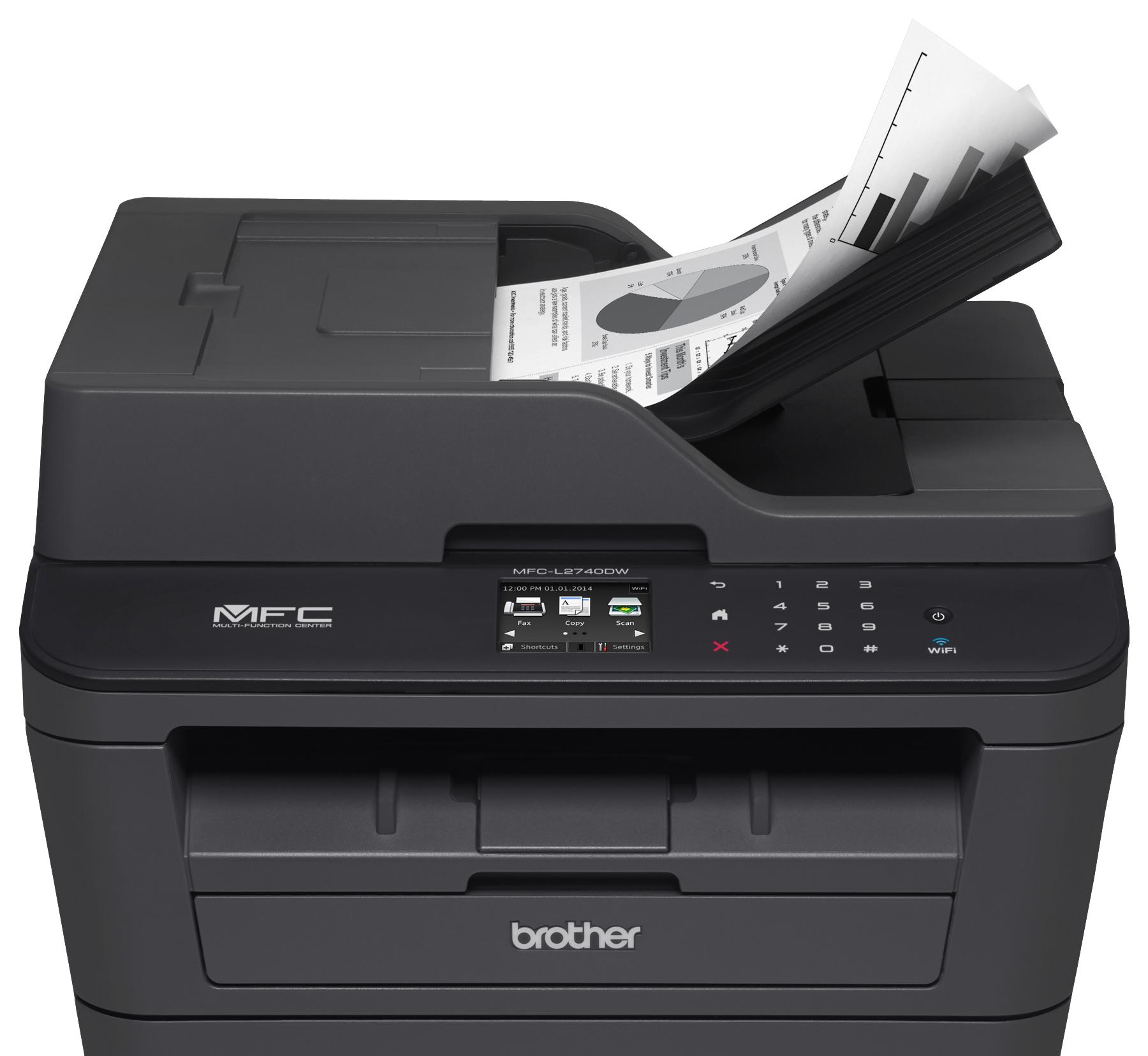 Brother MFCL2740DW Wireless Monochrome Printer with Scanner