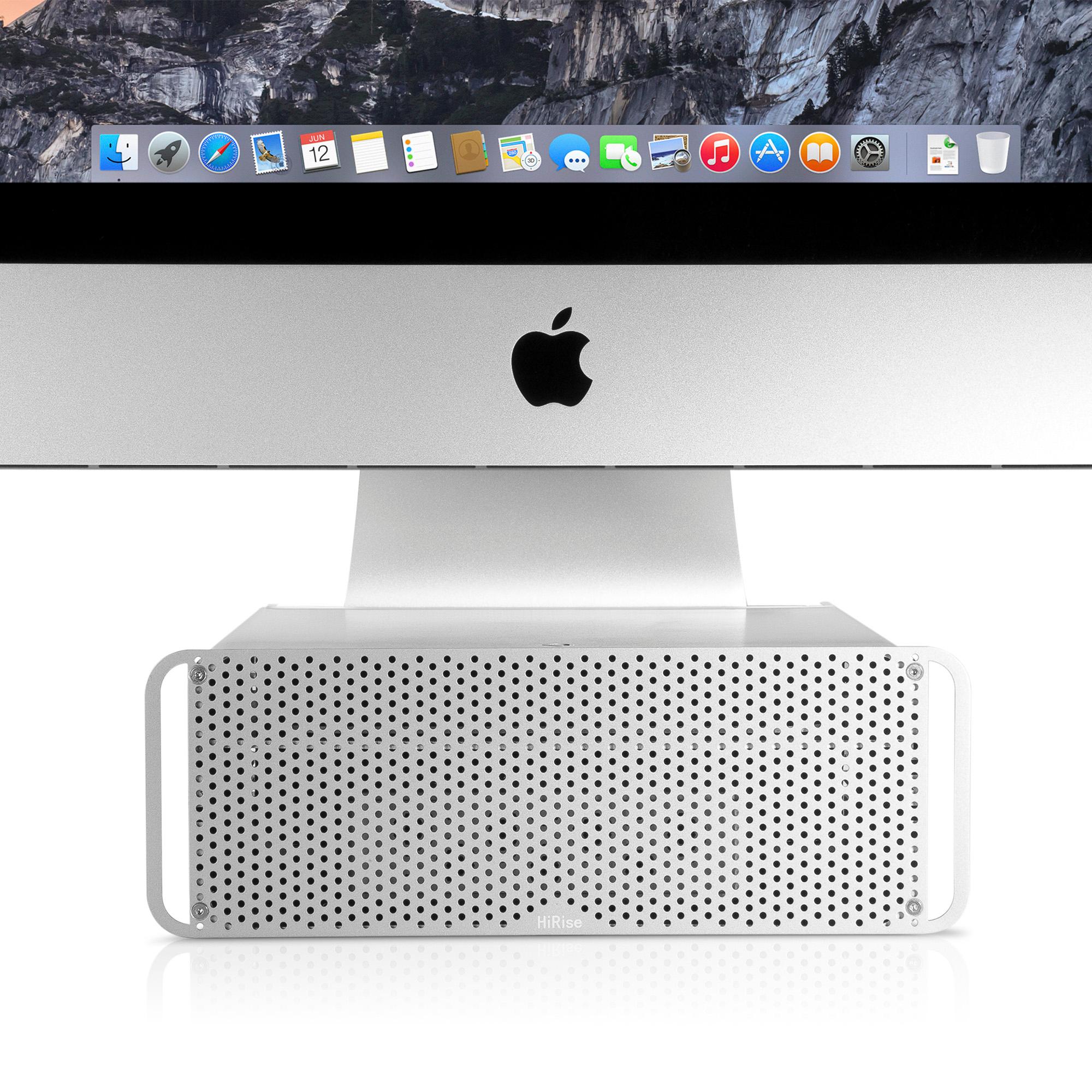 Twelve South HiRise for iMac Heightadjustable stand with storage for iMac and