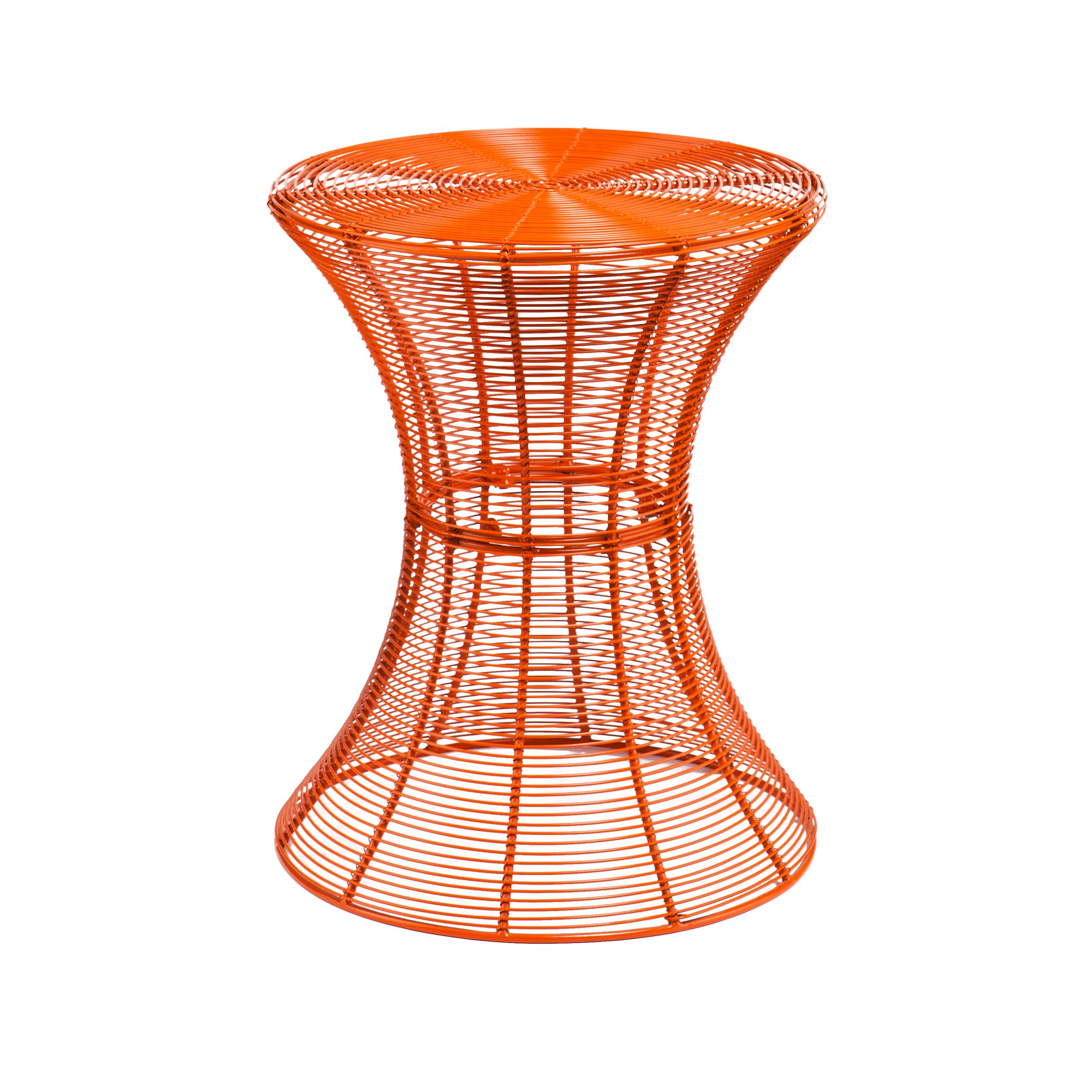 SEI 18.5Inch Indoor/Outdoor Round Metal Accent Table