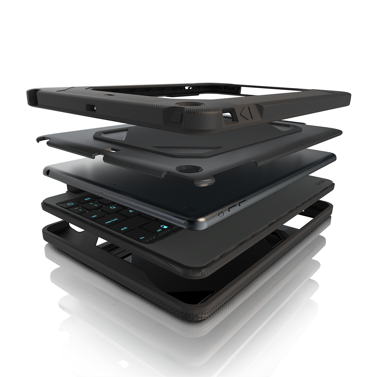 ZAGG Rugged Book iPad Air 2 Keyboard and Folio Case Black NEW eBay