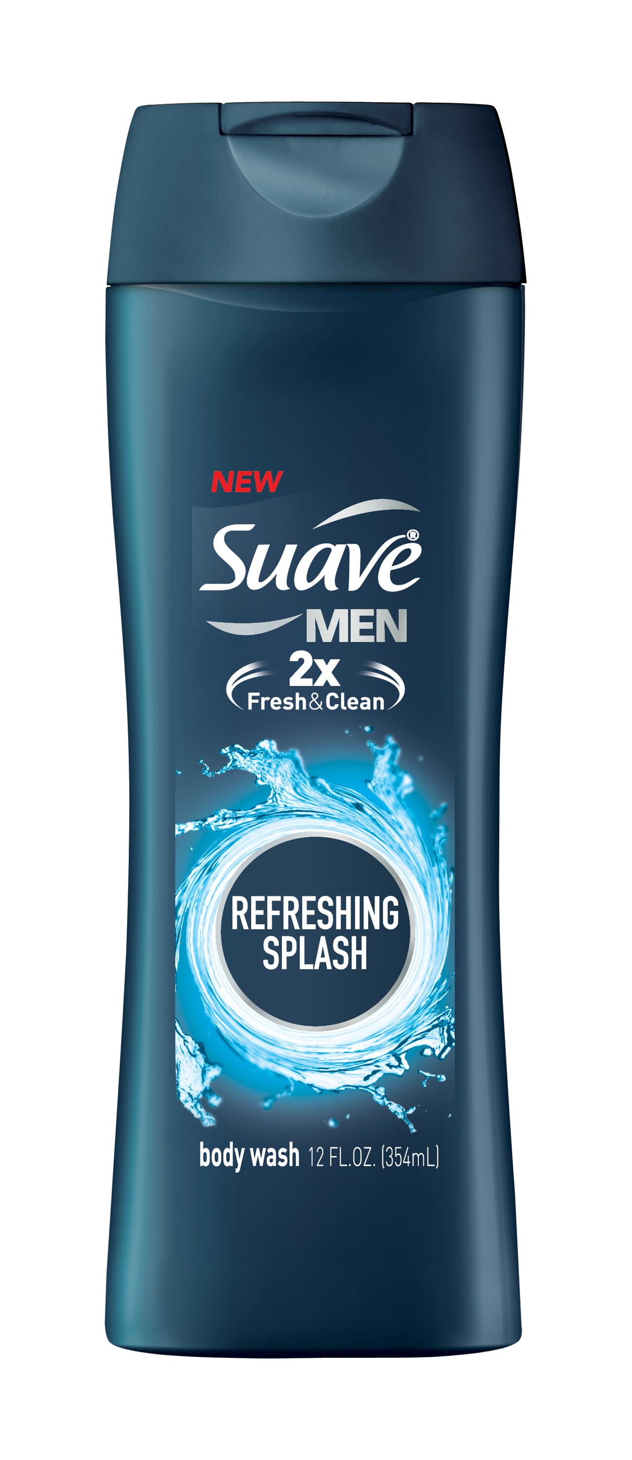 Suave Men Body Wash, Refreshing, 12 Fl Oz Prime Pantry