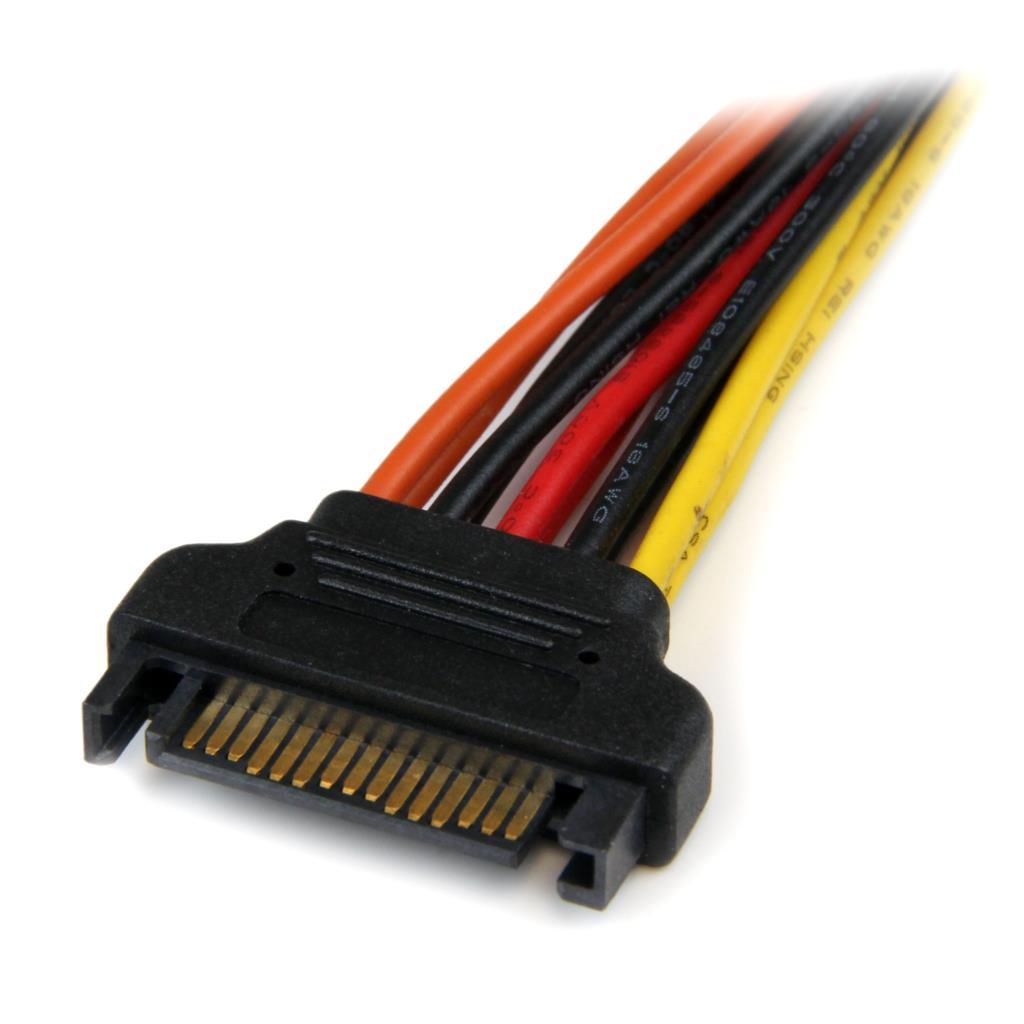 6in Latching SATA Power Y Splitter Cable Adapter M/F 6 inch Serial