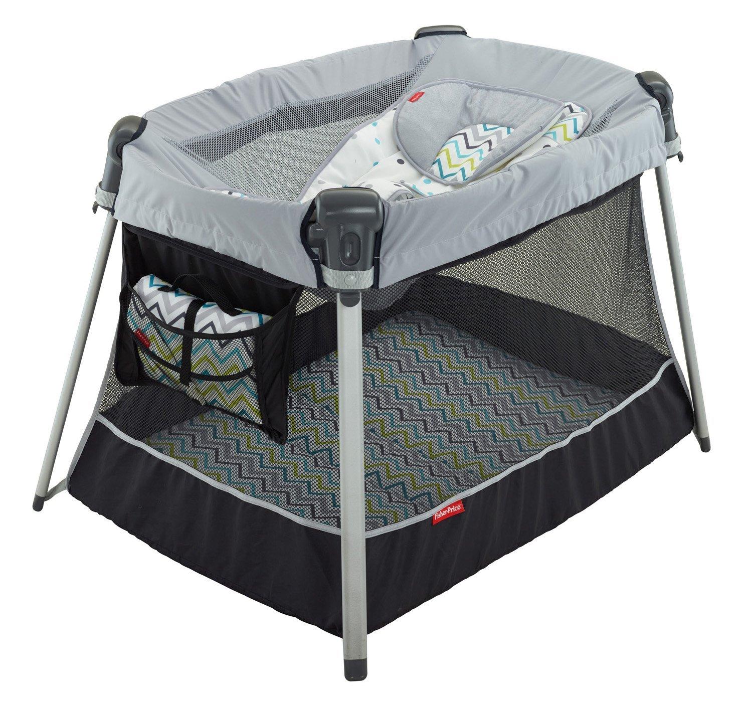 FisherPrice UltraLite Day and Night Play Yard Baby