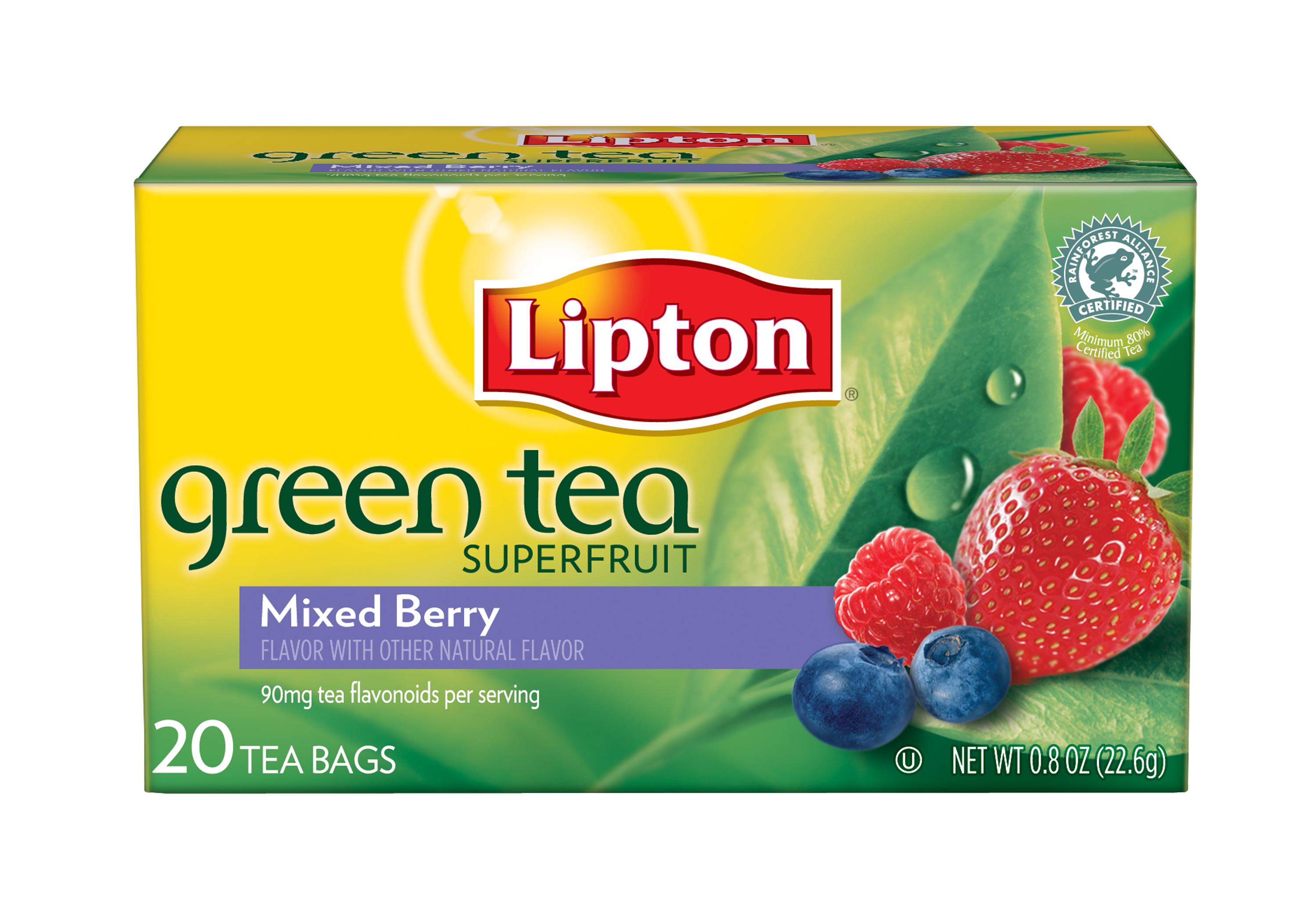 Lipton Green Tea Superfruit, Mixed Berry 20 ct Grocery & Gourmet Food