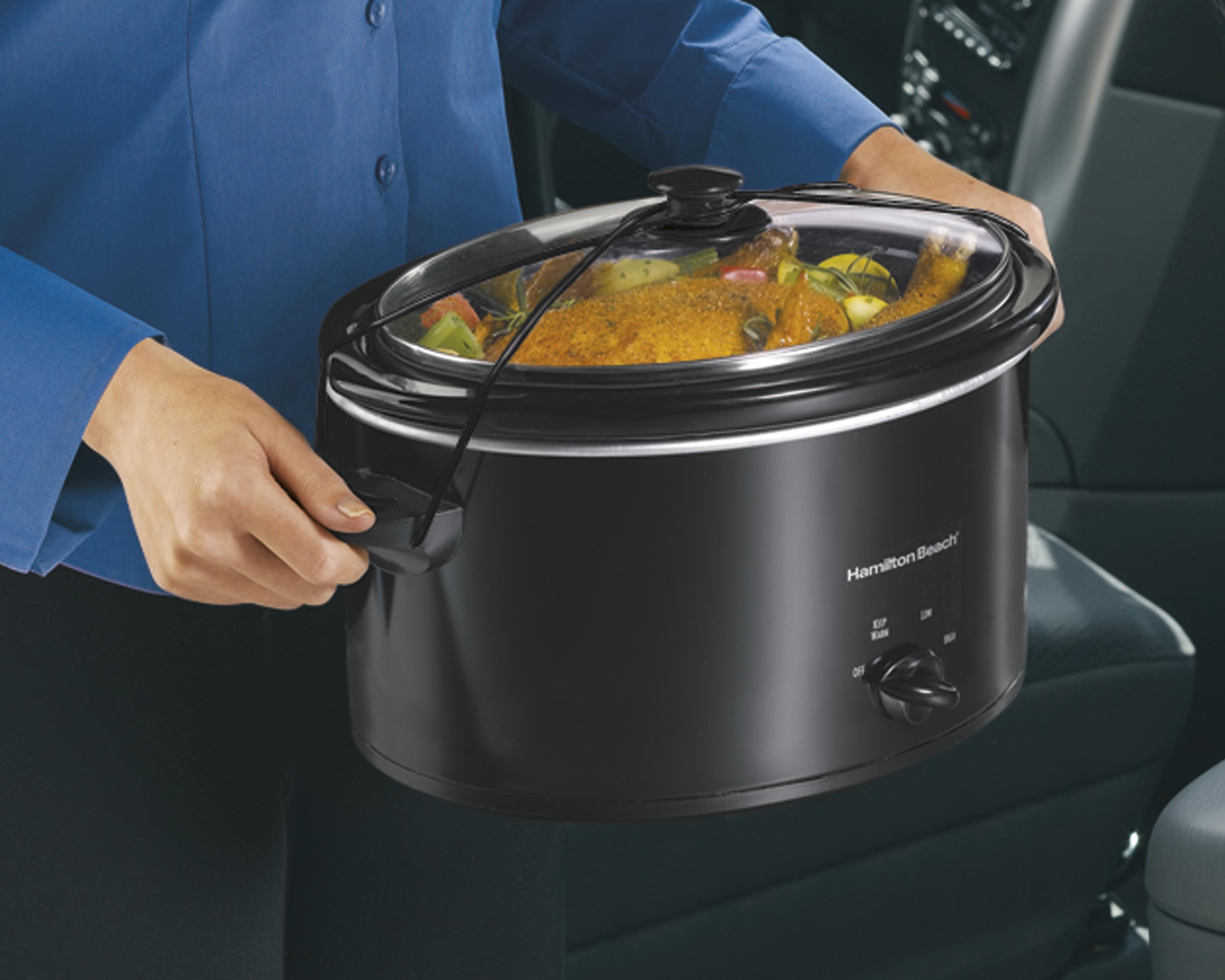 Hamilton Beach 33256 Portable Slow Cooker, 5Quart Crock