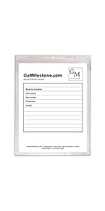 Welded Vinyl Shop Ticket Holders