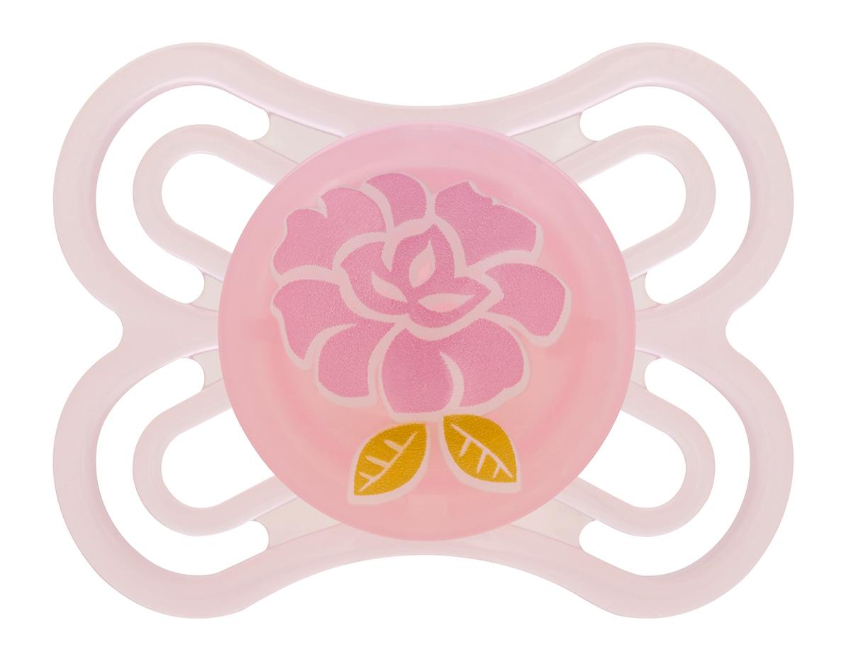 MAM Perfect Silicone Pacifier, Pink, 06 Months Baby