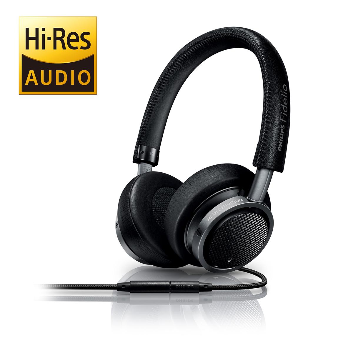 Philips M1MKIIBK/27 Fidelio Headphones with Mic, Black