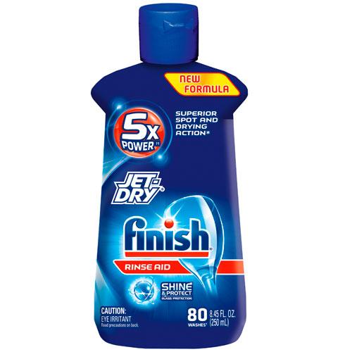 Finish Jet Dry Dishwasher Rinse Aid, 8.45 Ounce (Pack of 4