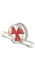 polystyrene roto-flo flow indicator, flow indicators, red flow indicator