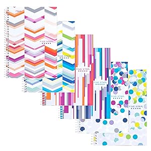 Five Star, wirebound notebook, spiral notebook, 2 subject notebook, notebook with dividers