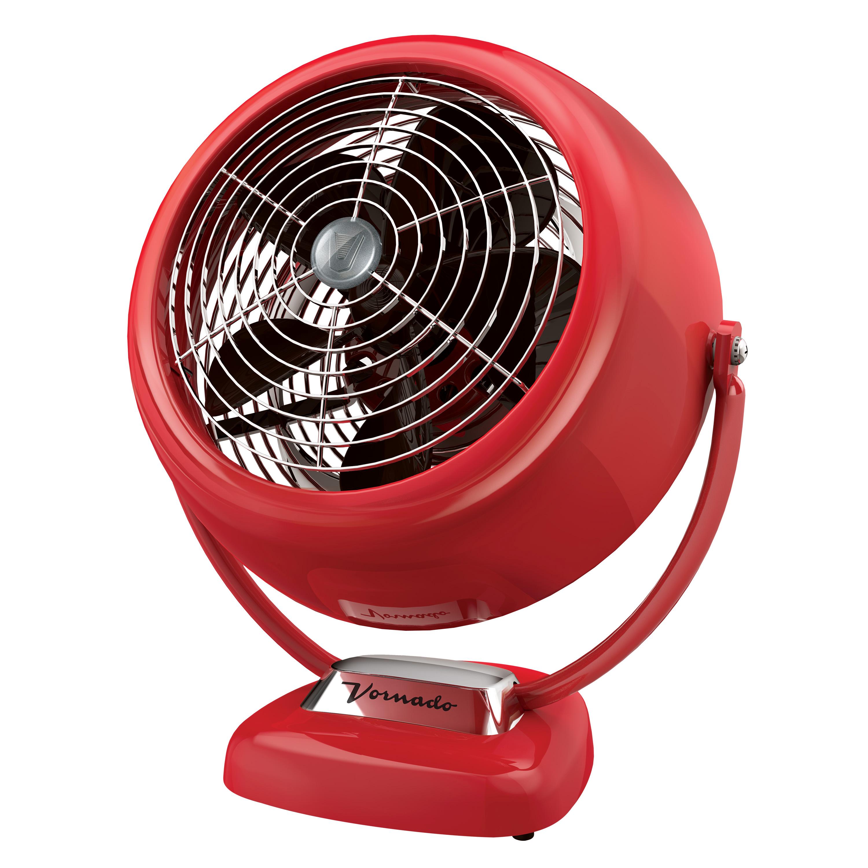 Vornado VFAN Sr. Vintage Whole Room Air Circulator, Red
