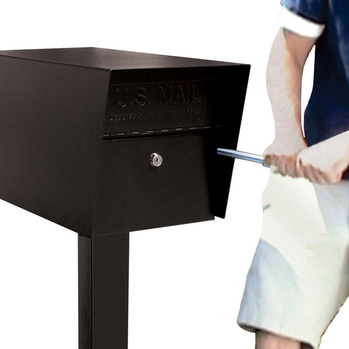 Mail Boss 7506 Mail Manager Locking Security Mailbox, Black Security