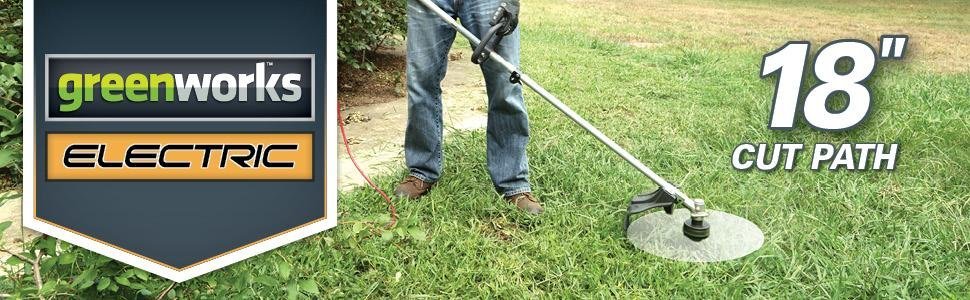 Amazon.com : GreenWorks 21142 10Amp 18-Inch Corded String Trimmer, Gas