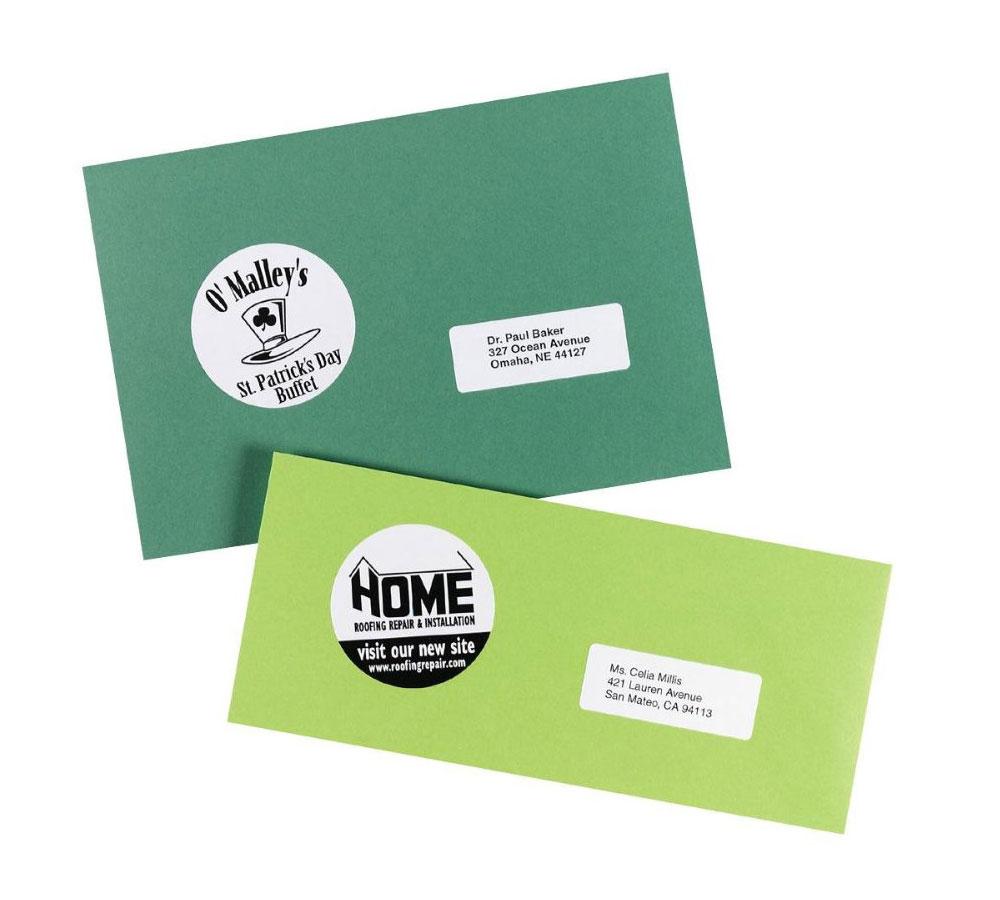 Avery High Visibility 2 1/2 Inch Diameter White Labels 300