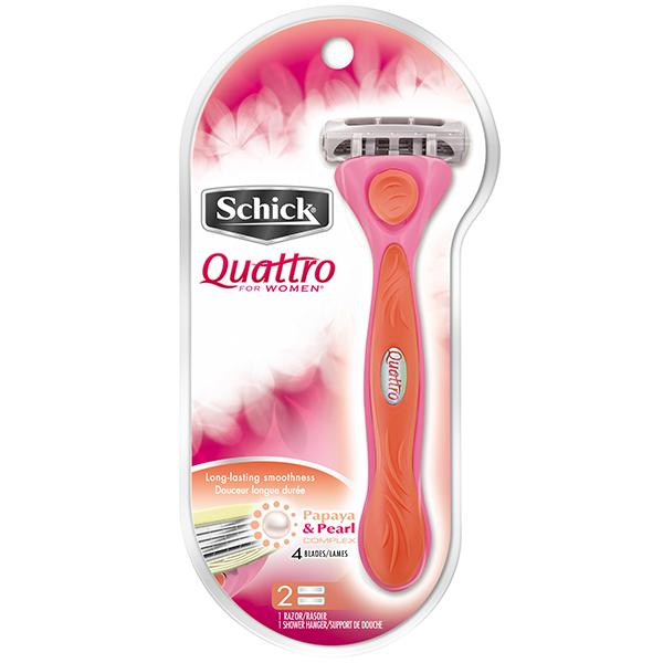 Schick Quattro for Women Razor with 2 Ultra Smooth Razor