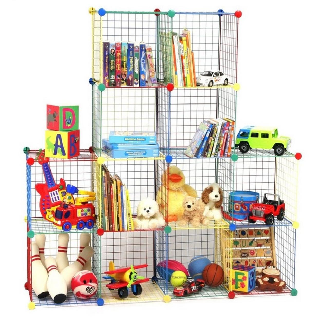 Whitmor 6256978 Storage Cubes, 1 Each Red Blue Green and