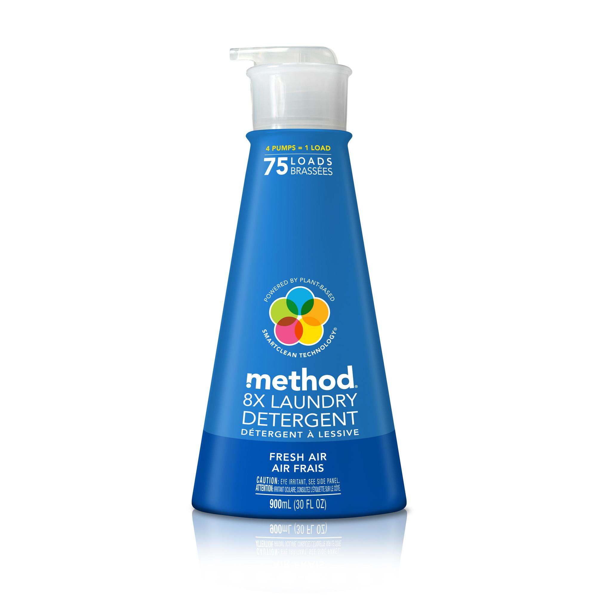 Method 8x Concentrated Laundry Detergent, Fresh Air, 75