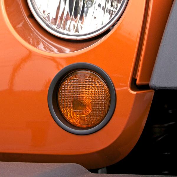 PAIR Black Headlight Bezels Trim For 19972006 Jeep Wrangler New Free