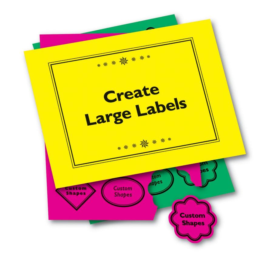 Avery High Visibility 2 1/2 Inch Diameter White Labels 300