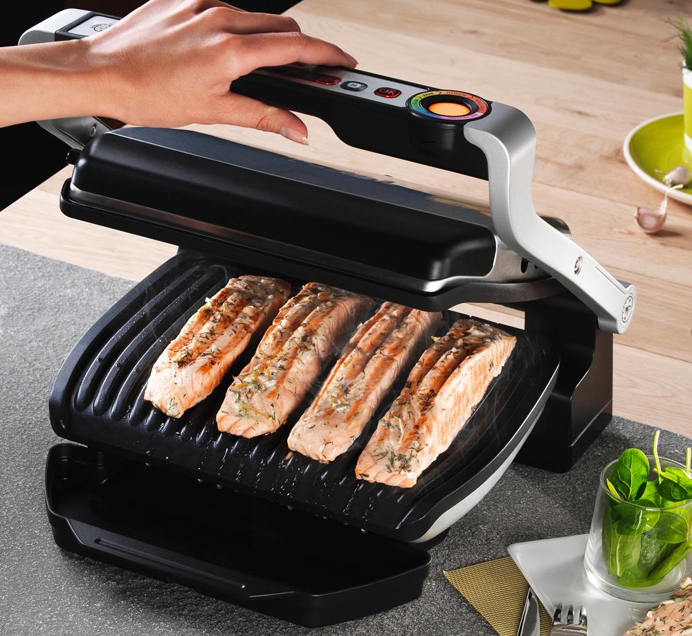 Tfal GC702 OptiGrill Stainless Steel Indoor Electric Grill