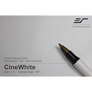 cinewhite projection screen, elite screens cinewhite projection screen, white projection screen