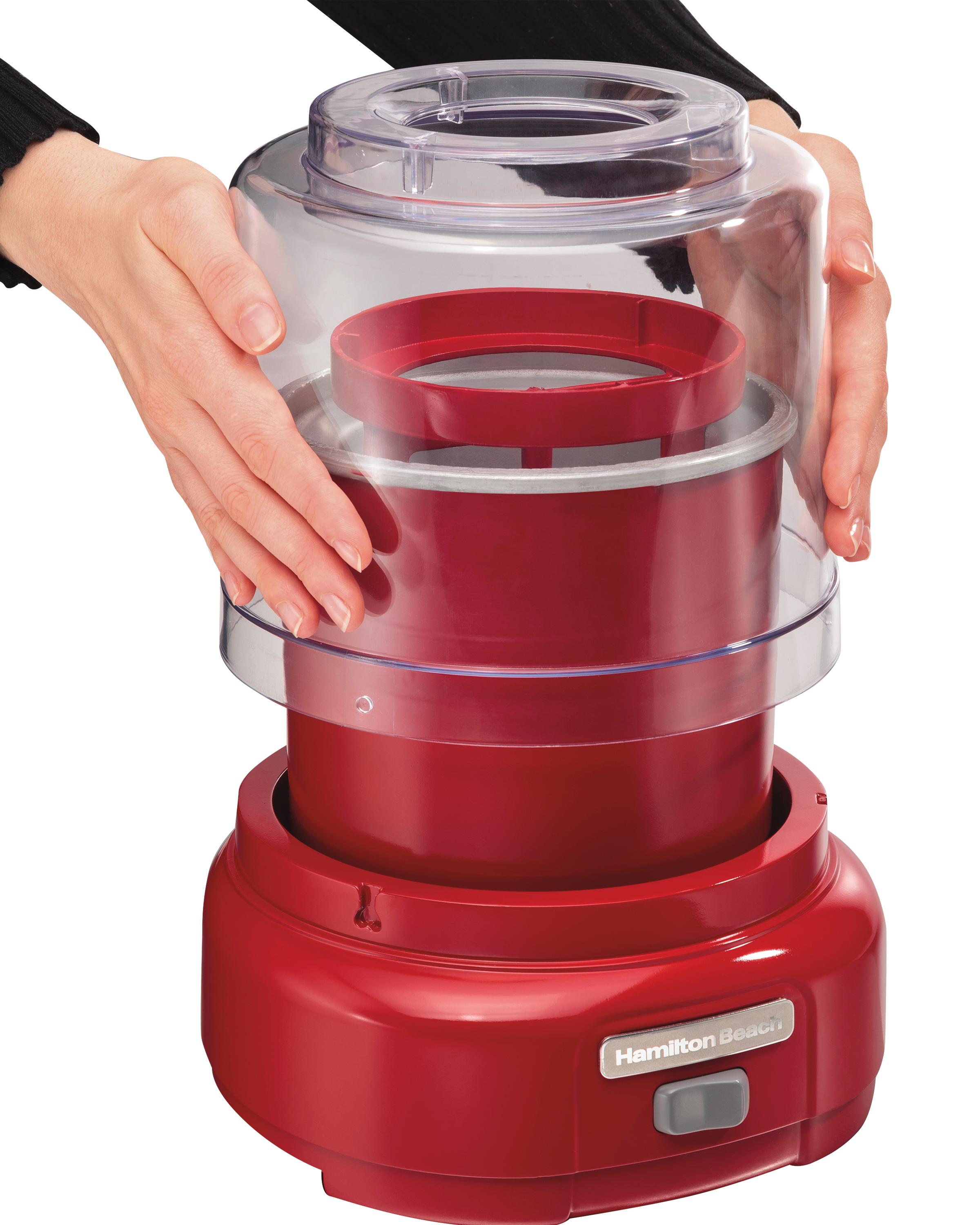 Hamilton Beach Ice Cream Maker, 1.5Quart, Red (68881Z