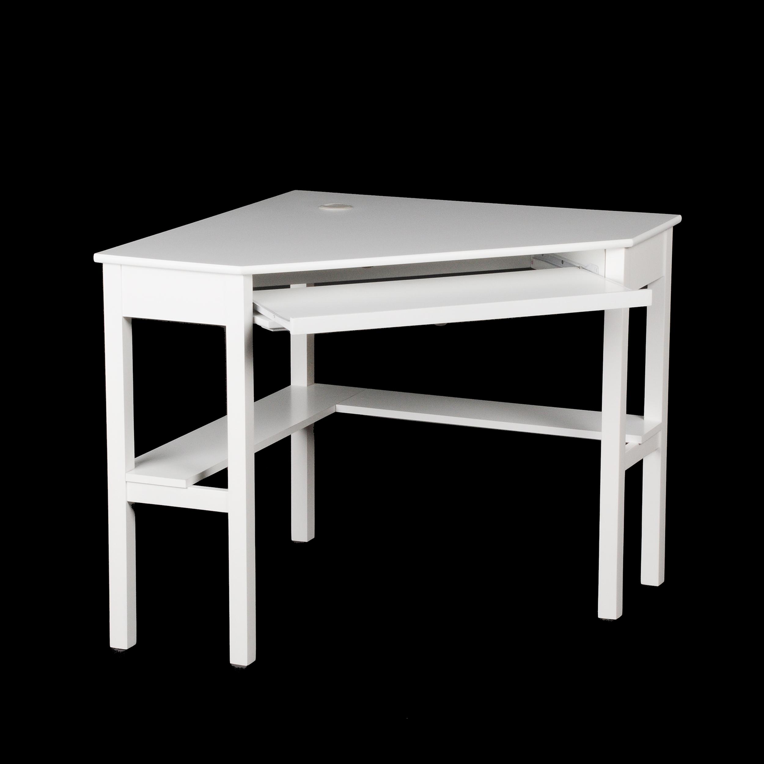 SEI Corner Desk, White Furniture & Decor