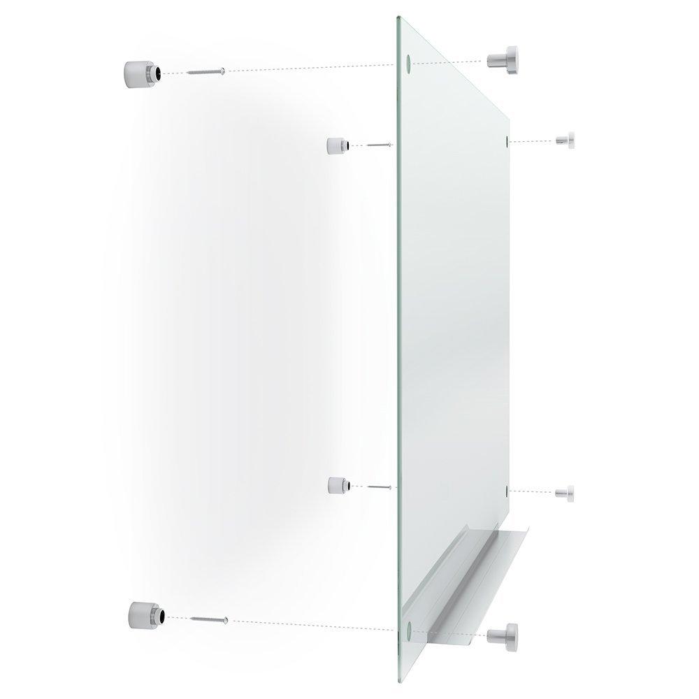 Quartet Glass Whiteboard, Infinity, 4 x 3 Feet, Frosted