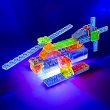 Cargo Helicopter, Light up lego, Laser Pegs